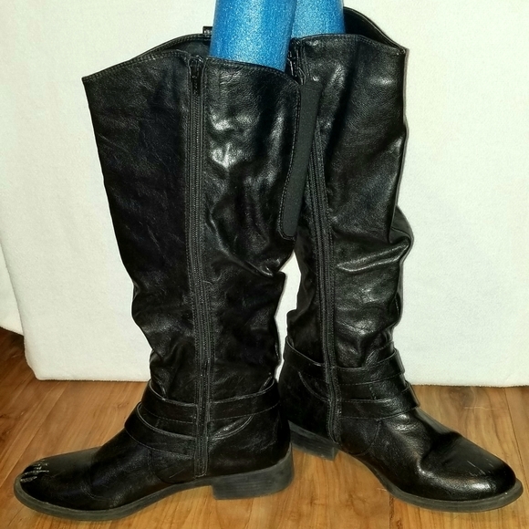 Black Knee High Boots - Picture 2 of 5